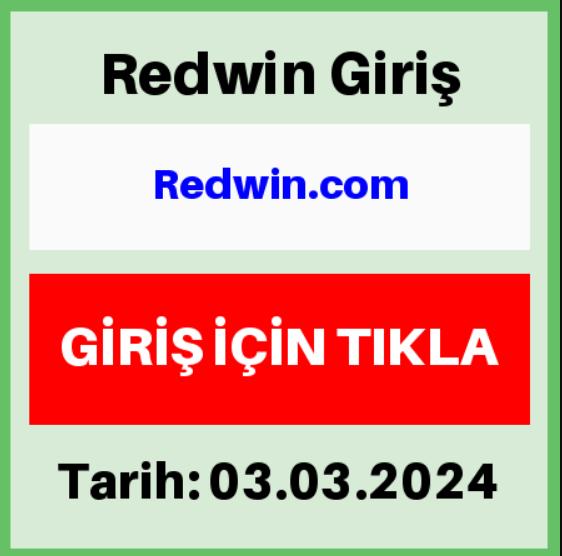 Redwin yeni giriş adresi